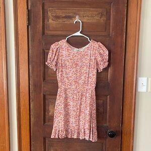 Mi Ami Red and Blue Floral Dress